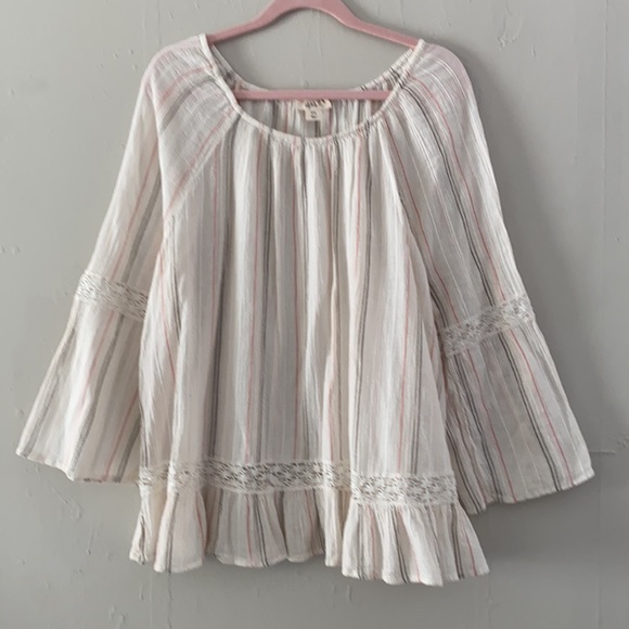 Style & Co Bell-Sleeve Peasant Blouse XXL - Picture 2 of 9